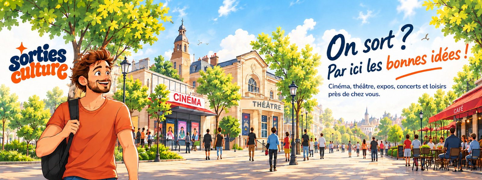 Sorties Culture — On sort ? Par ici les bonnes idées ! Cinéma, théâtre, expos, concerts et loisirs près de chez vous.