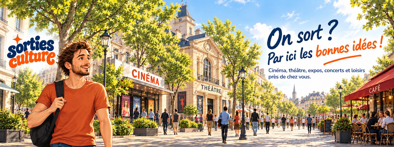 Sorties Culture — On sort ? Par ici les bonnes idées ! Cinéma, théâtre, expos, concerts et loisirs près de chez vous.