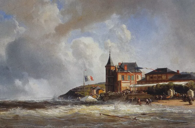 Charles Mozin la plage de Trouville