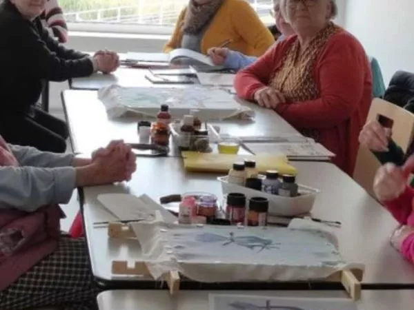PEINTURE SUR SOIE G I