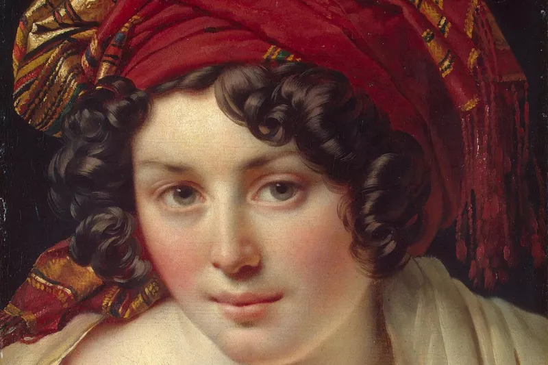 Anne-Louis Girodet de Roucy-Trioson - Tête d'une femme dans un turban