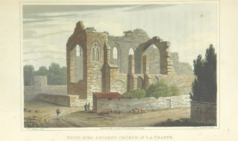 41 of 'A Visit to the Monastery of La Trappe, in 1817; with notes taken during a tour through Le Perche, Normandy, ... and the environs of Paris ... Illustrated with numerous coloured engravings, etc'