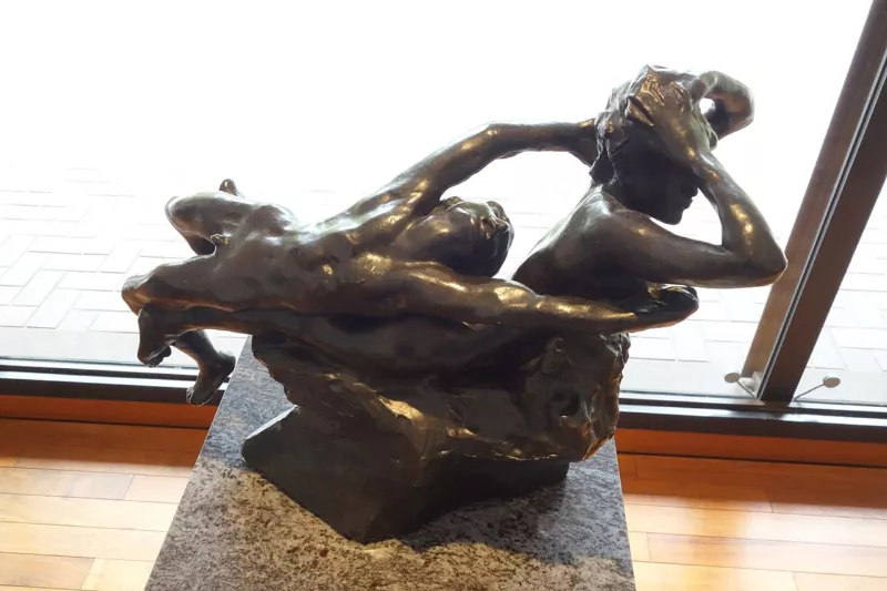 Fugit Amor (Fugitive Love) by Auguste Rodin, view 2, before 1887, bronze - National Museum of Western Art, Tokyo - DSC08390