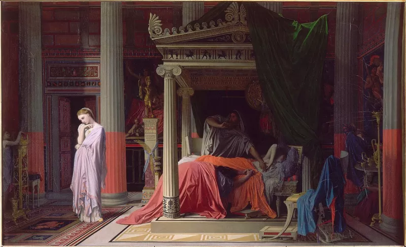 Jean-Auguste-Dominique Ingres - La maladie d'Antiochus, ou Antiochus et Stratonice - Google Art Project