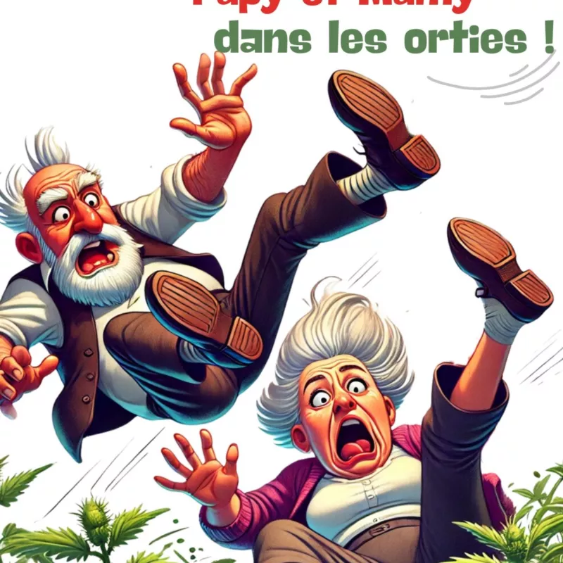 Affiche : Faut pas pousser Papy et Mamy dans les orties