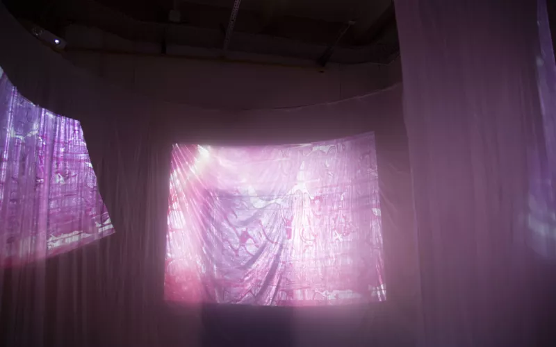 Installation d'art numérique : Radiances oncologiques, dépistez-vous !