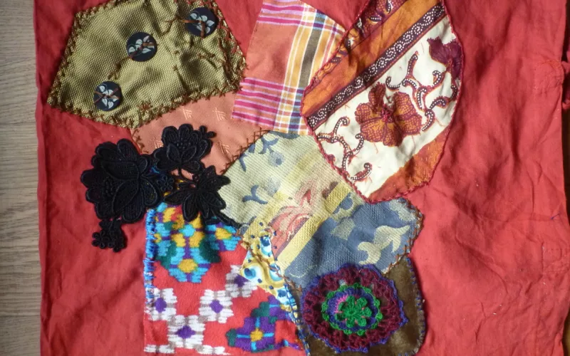 Atelier créatif - Crazy patchwork