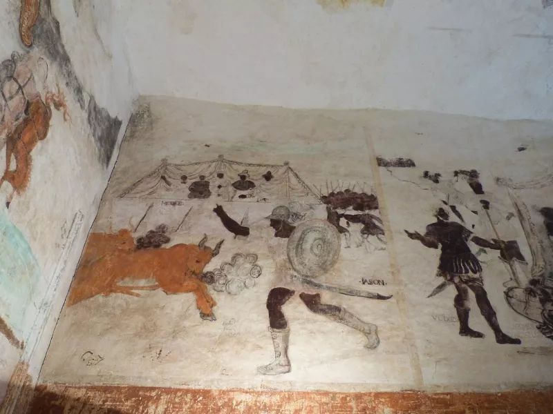 Autre fresque représentant Jason en quête de la Toison d'Or