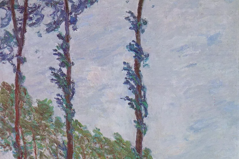 Claude Monet - Poplars (Wind effect)