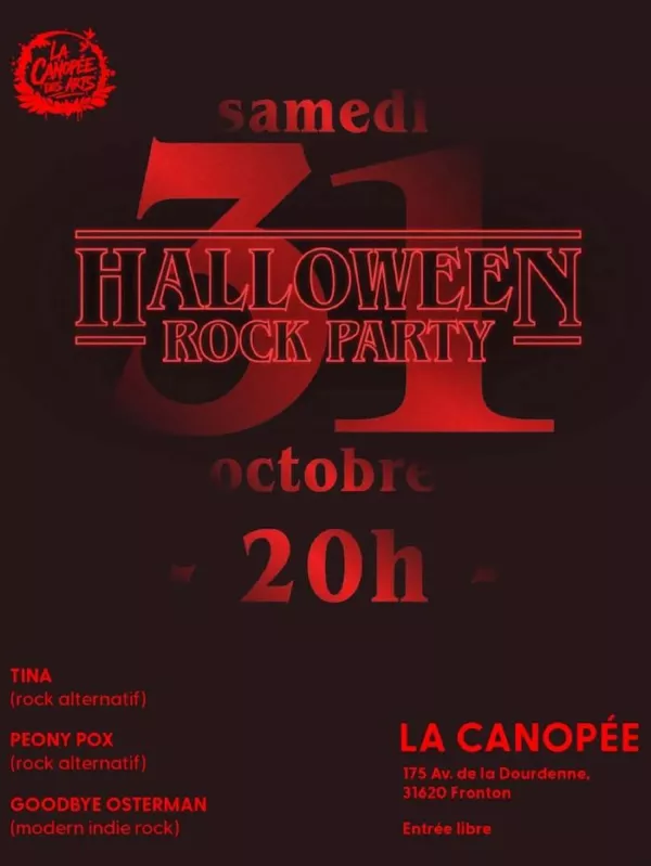 🎃 HALLOWEEN ROCK PARTY À LA CANOPÉE 🩸