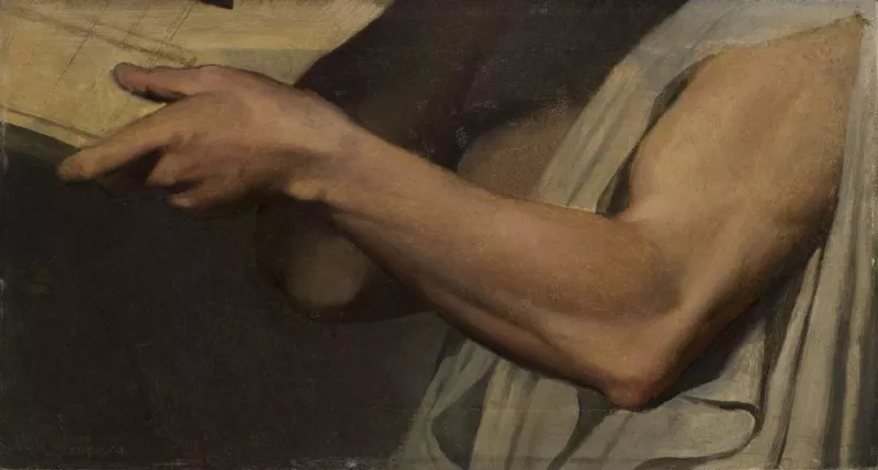 Ingres - Etude de bras pour Pindare dans L'Apothéose d'Homère