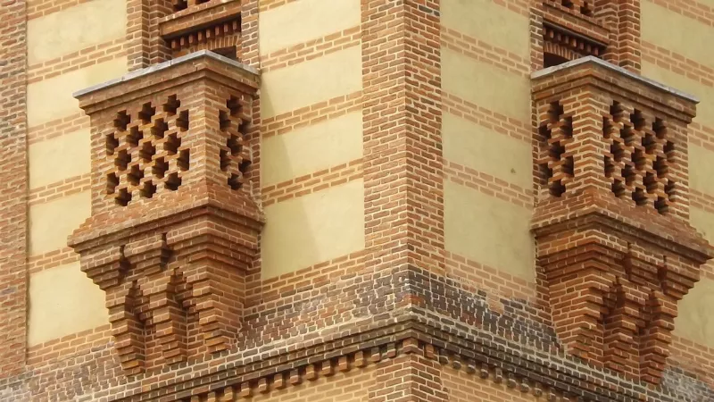 Détail du campanile du Musée Massey, Tarbes, Hautes-Pyrénées, France