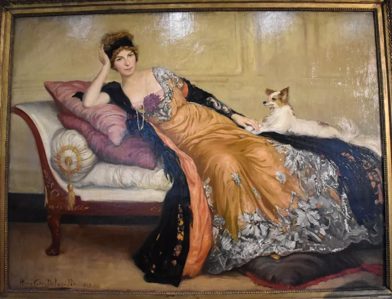 Cabourg - Villa du Temps retrouvé - Henry Caro-Delvaille (1876-1928) - Portrait de Madame Simone