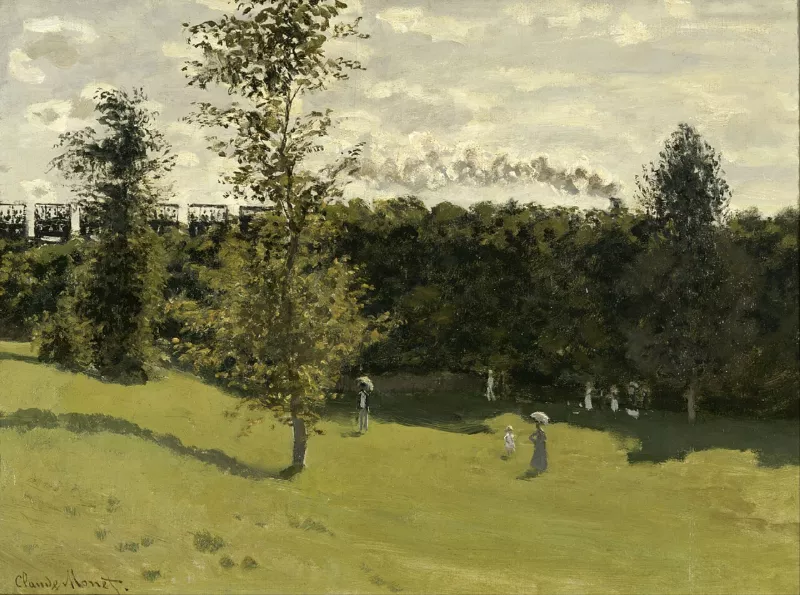 Claude Monet - Train in the Countryside - Google Art Project