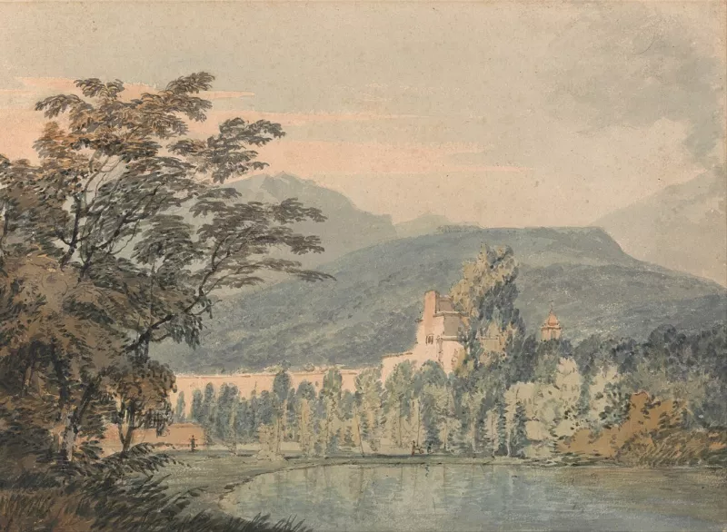 Joseph Mallord William Turner - Sir William Hamilton's Villa - Google Art Project