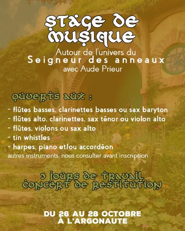 Stage de musique