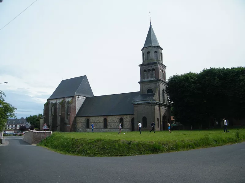 Friville-Escarbotin Somme Fr, église de Friville