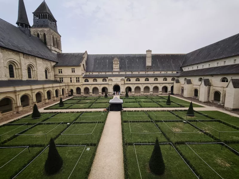 View of the west wing of the cloister at Fontevraud Abbey - 2026-07-25