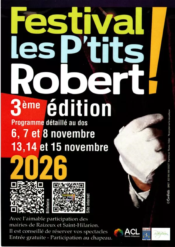 Affiche : Festival les P'tits Robert