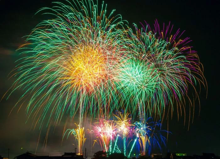 Feu d'artifice de Noël