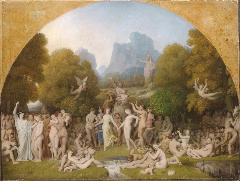 L'âge d'or (Ingres, 1862, Harvard)