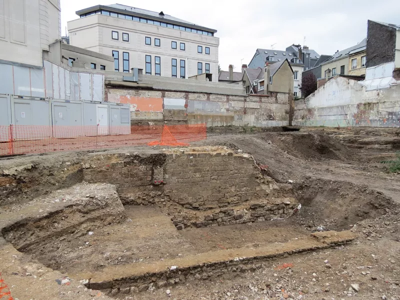 Fouilles rue du Donjon Rouen 2