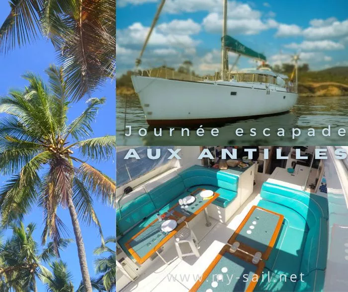 Sortie en bateau, découverte du littoral et visite guidée à Marie-Galante