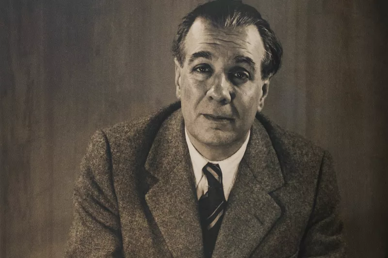 Jorge Luis Borges 1951, by Grete Stern (full)