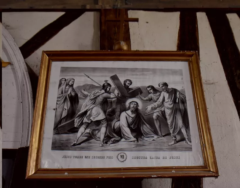 Châtillon-sur-Broué - Eglise Notre-Dame - Chemin de croix -station VIIjpg