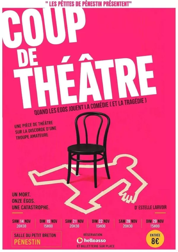 Affiche : Pièce "Coup de théâtre"