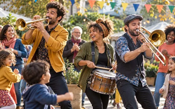 Les Voûtes en fête : ateliers, fanfare et concert