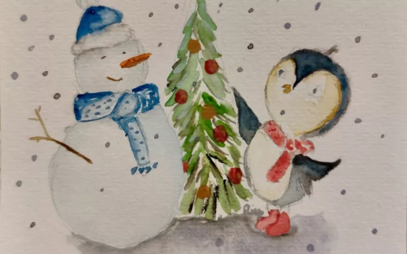 Cartes de vœux Aquarelle