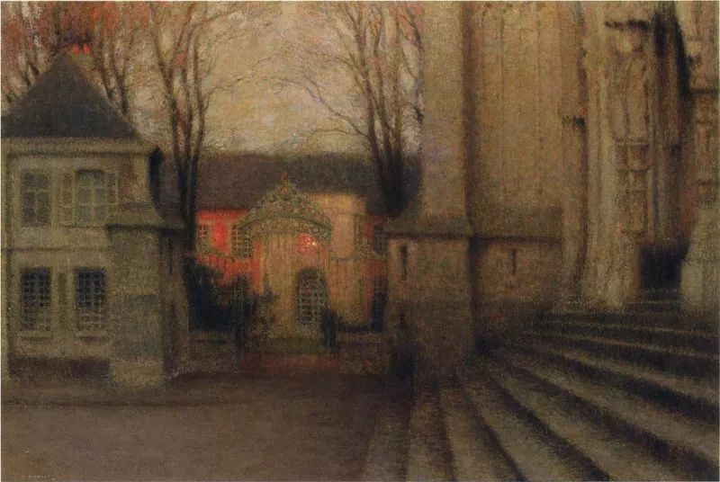 HenriLeSidaner+StepsAtChartres+1913