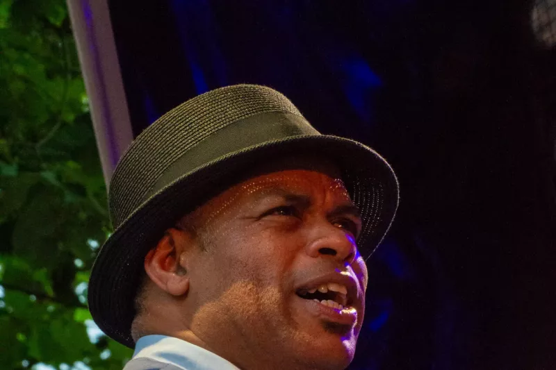 Roberto Fonseca en concert lors du festival « Au grès du Jazz » de La Petite-Pierre, en 2023 - 21