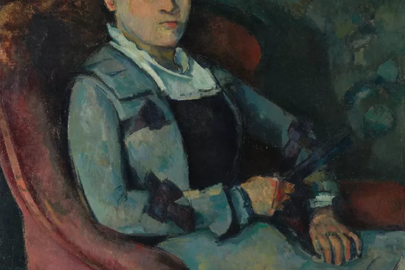 Paul Cézanne - Madame Cézanne à l'éventail - 16 - Foundation E.G. Bührle Collection