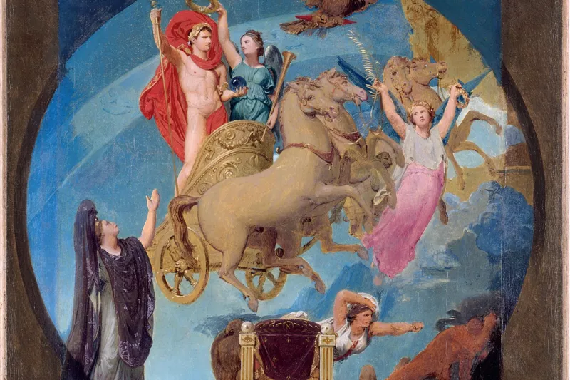 Jean-Auguste-Dominique Ingres - Esquisse pour l'Hôtel de Ville de Paris , Apothéose de Napoléon Ier - PPP4645 - Musée des Beaux-Arts de la ville de Paris
